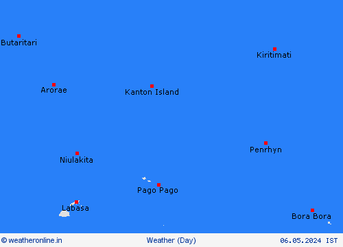 overview Kiribati Pacific Forecast maps