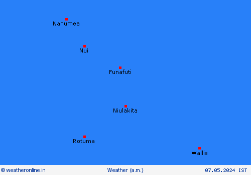 overview Tuvalu Pacific Forecast maps