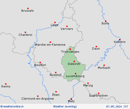 overview Luxembourg Europe Forecast maps