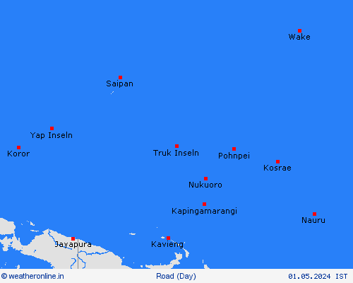 road conditions Wake Island Pacific Forecast maps