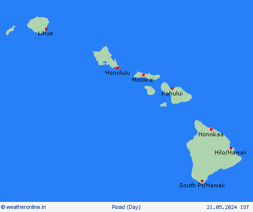 road conditions Hawaii Pacific Forecast maps