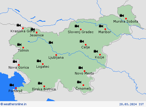 webcam Slovenia Europe Forecast maps