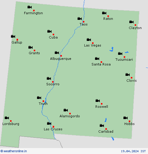 webcam New Mexico North America Forecast maps