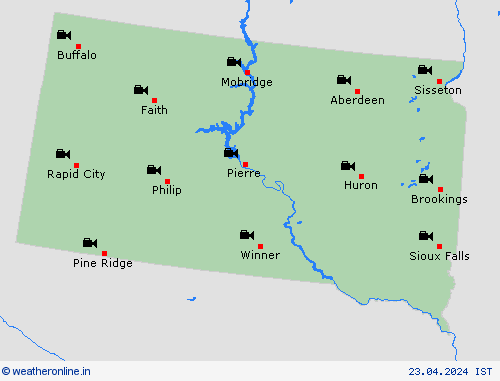 webcam South Dakota North America Forecast maps