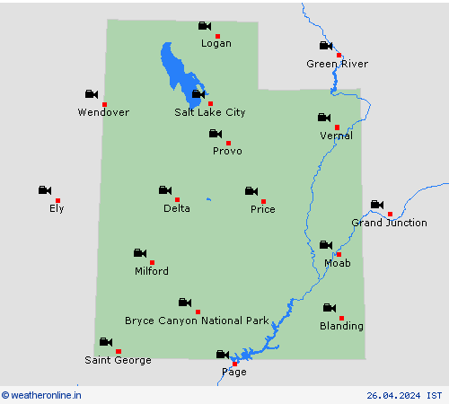 webcam Utah North America Forecast maps