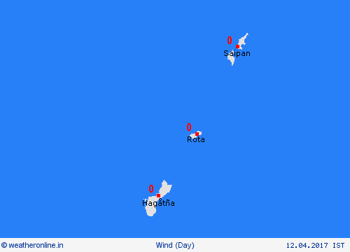 wind Marianen Pacific Forecast maps