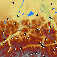 Nearby Forecast Locations - Kössen - Map
