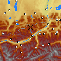 Nearby Forecast Locations - Achen Lake - Map