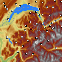 Nearby Forecast Locations - Le Grand Massif - Map
