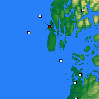 Nearby Forecast Locations - Haugesund - Map