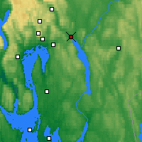 Nearby Forecast Locations - Lillestrøm - Map