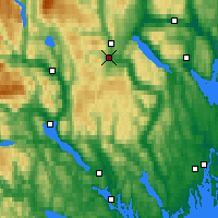 Nearby Forecast Locations - Kongsberg Brannstasjon - Map