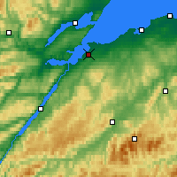 Nearby Forecast Locations - Inverness - Map