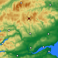 Nearby Forecast Locations - The Cairnwell - Map