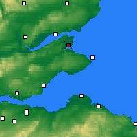 Nearby Forecast Locations - St Andrews - Map