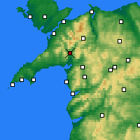 Nearby Forecast Locations - Porthmadog - Map