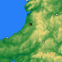 Nearby Forecast Locations - Aberystwyth - Map
