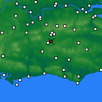 Nearby Forecast Locations - Gatwick Airport - Map