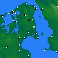 Nearby Forecast Locations - Sjaelsmark - Map