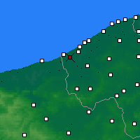 Nearby Forecast Locations - Koksijde - Map