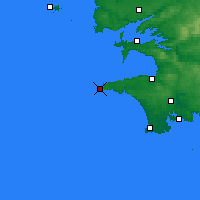 Nearby Forecast Locations - Pointe du Raz - Map
