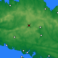 Nearby Forecast Locations - Rostrenen - Map