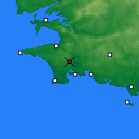 Nearby Forecast Locations - Quimper - Map