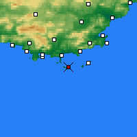 Nearby Forecast Locations - Porquerolles - Map