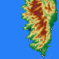 Nearby Forecast Locations - Ajaccio - Map