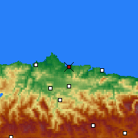 Nearby Forecast Locations - Gijón - Map