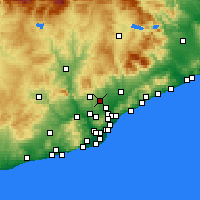 Nearby Forecast Locations - Sabadell - Map