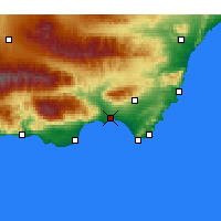 Nearby Forecast Locations - Almería - Map