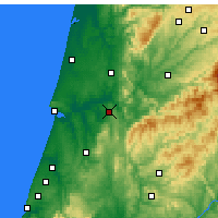 Nearby Forecast Locations - Coimbra - Map