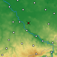 Nearby Forecast Locations - Großenhain - Map