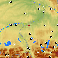 Nearby Forecast Locations - Braunau am Inn - Map