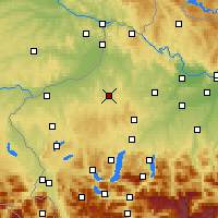 Nearby Forecast Locations - Ried im Innkreis - Map