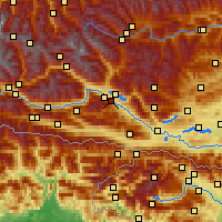 Nearby Forecast Locations - Spittal an der Drau - Map
