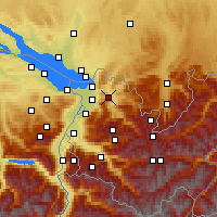Nearby Forecast Locations - Alberschwende - Map