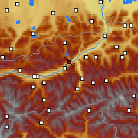 Nearby Forecast Locations - Jenbach - Map