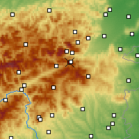 Nearby Forecast Locations - Hirschenkogel - Map