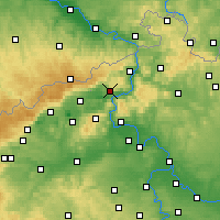 Nearby Forecast Locations - Ústí nad Labem - Map