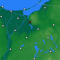 Nearby Forecast Locations - Elbląg - Map