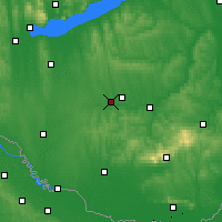 Nearby Forecast Locations - Kaposvár - Map