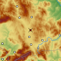 Nearby Forecast Locations - Pristina - Map