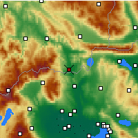 Nearby Forecast Locations - Gevgelija - Map