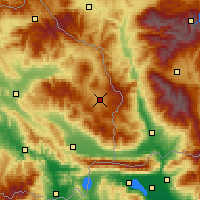 Nearby Forecast Locations - Berovo - Map