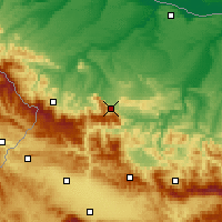 Nearby Forecast Locations - Vratsa - Map