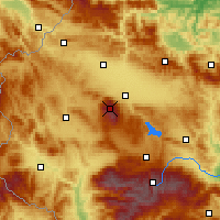 Nearby Forecast Locations - Cherni Vrah - Map