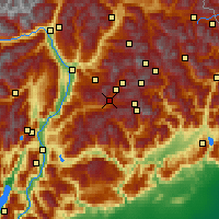 Nearby Forecast Locations - Predazzo - Map