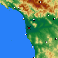 Nearby Forecast Locations - Pisa - Map